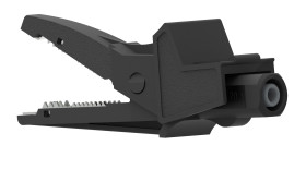 Zacisk krokodylkowy 20A izolowany 22mm Czarny Electro PJP