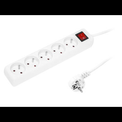 Przedłużacz elektryczny 5m/5gn z.u.+wył. / 98-739