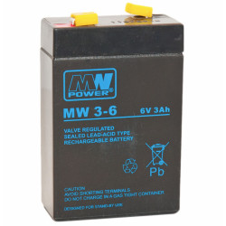 Akumulator 6V-3Ah AGM MW Żelowy, MW 3-6