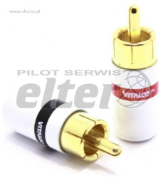 Wtyk cinch/RCA 8,2mm złoty RW280 Vitalco