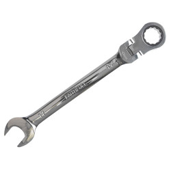 Faithfull SJW6117 Ratchet Combination Spanner Flex Head CV 17mm