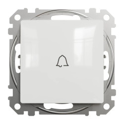 Przycisk 1-biegunowy dzwonek, biały, Sedna Design i Elements SDD111131