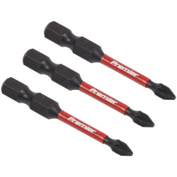 Sealey AK8232 Pozi #1 Impact Power Tool Bits 50mm - 3pc