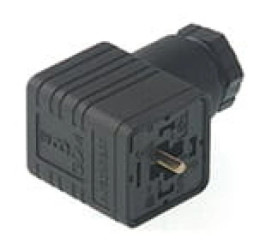 Złącze przyłączeniowe do gniazdka kablowego ze złoconymi stykami i z śrubą centralną M3x35 2 + PE GDM 3011 Au schwarz