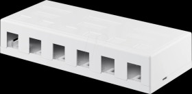 79379 Keystone empty housing 6 port, white