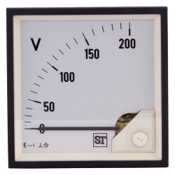 Woltomierz analogowy AC wycięcie: 92 x 92 mm Sifam Tinsley 0 → 200V ac