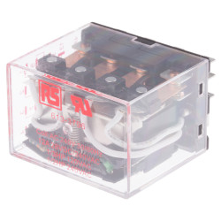 Przekaźnik mocy 240V ac 4PDT RS PRO 2.5W, Wciskane 9120Ω Styk płytki drukowanej