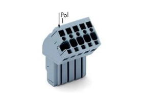 Gniazdo X-COM 1-przewodowe 5-biegunowe szare 769-105/022-000 /50szt./