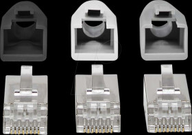 CCBW89370GY RJ45 plug, FTP Cat.6, 10 pieces