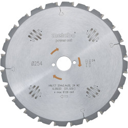 Metabo 628222000 Circular Saw Blade Carbide Metal 254x30mm 60 Cogs