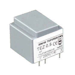 Transformator 1-fazowy TEZ 0,5/D 230/15V /do druku/ 16015-9992