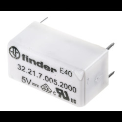 Przekaźnik elektromagnetyczny SPDT, 5V DC, 6A/250VAC, Finder 32.21.7.005.2000
