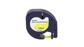 Taśma Lt 59423 Do Drukarki Dymo 12Mm 4M Żółta Czarny Nadruk