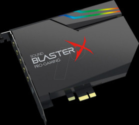 70SB174000003 Sound card, internal, Sound BlasterX AE-5 Plus, 7.1, PCIe