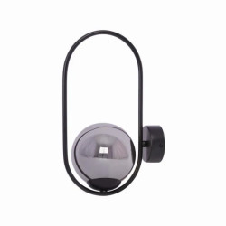 Kinkiet designerski z grafitowym kloszem z serii DAVOS K-5115 Kaja Lighting