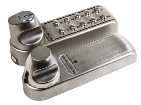 Zamek szyfrowy, materiał: Stal, Powierzchnia szczotkowana, Codelock