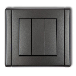 FLEXI Łącznik potrójny grafitowy 11FWP-7