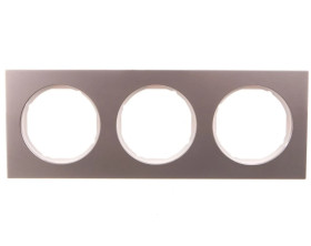 Berker R.3 Ramka potrójna stal szlachetna/biała 10132214