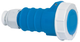 Złącze przemysłowe - zasilające 32A Gniazdo 230 V 2P + E Bals Niebieski Montaż na kablu IP67