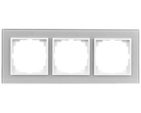 Sentia Ramka potrójna szklana srebrna 1473-63