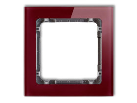 DECO Ramka uniwersalna - efekt szkła (ramka: bordowa: spód: grafitowy) bordowy 14-11-DRS-1 KARLIK