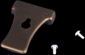 Belt clip, ABS, (L x W x H) 51 x 32 x 6 mm, black, CP-001BK