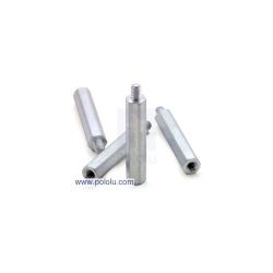 Tulejka dystansowa M-F gwintowana 4-40, długość 25mm, aluminium, 4 sztuki