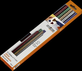 064891 Glitter glue sticks Ø 11 mm 10 pcs.