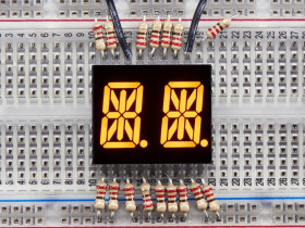 Adafruit Dual Alphanumeric Display -Yellow 0.54" Digit Height - Pack of 2