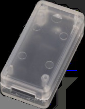 ABS enclosure, (L x W x H) 50 x 25 x 15 mm, transparent, IP54, 1551USB2CLR