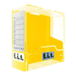 Box for 3.5" Diskettes (yellow/transparent)