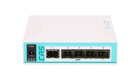 Switch 1X Rj45 1000Mb/S, 6X Sfp Mikrotik Crs106-1C-5S