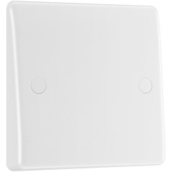 BG 858 White Nexus Moulded Single 25A Flex Outlet Plate