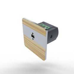 Laserowy czujnik odległości 9-27V DC (schodowy czujnik ruchu) montaż w puszce fi32 kolor sosna satyna DRL-12-50