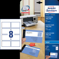 C32015-10 80 business cards with smooth edges, coated