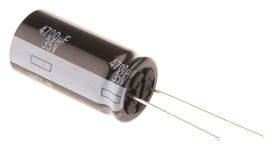 Kondensator 4700μF 35V dc Radialny, Otwór przelotowy Panasonic roztaw: 7.5mm 16 (Dia.) x 31.5mm
