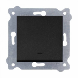 Łącznik schodowy z podświetleniem Czarny Metalik 210/14E