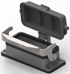 Housing, size HB16, die-cast aluminum, clip locking, IP65, T1510162000-000