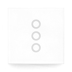 Coolseer RF Wall Switch - bezprzewodowy przycisk ścienny - dotykowy - RF 433MHz - 3-kanałowy - COL-BSW08W