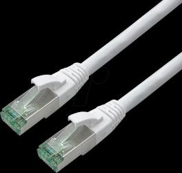 21453261 Patchkabel Cat.6a S/FTP (PiMF), weiß, 1 m