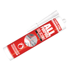 Evo-Stik 30811722 All Purpose Flex Silicone Sealant Black C20