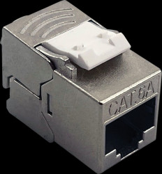 26110391 Keystone module, RJ45 socket, shielded, tool-free, SLIM