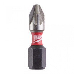 Bity udarowe do wkrętarki PZ2 25mm 1/4 SHOCKWAVE 25szt MILWAUKEE