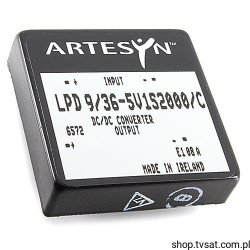 LPD9-36-5V1S2000/C DC-DC 36V to 5V 2A THT ARTESYN