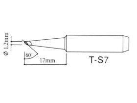Grot lutowniczy 900M do stacji PT WEP Yihua Zhaoxin T-S7