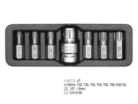 Zestaw końcówek TORX T25-T55 7 części YT-0410 YATO