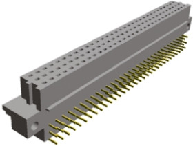 Złącze DIN 41612 96 -pinowe 3 -rzędowe raster: 2.54mm Żeński 650461-4