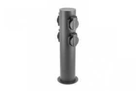 Słupek ogrodowy CORTA-P 36, IP54 4*gniazdo Schucko, max.3500W, słupek, grafit