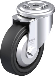 Blickle 851533 LKR-POEV 125R-FA Rolka obrotowa z blachy stalowej Średnica koła: 125 mm Maksymalne obciążenie: 250 kg 1 s