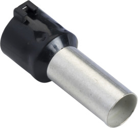 Insulated wire end ferrule, 16 mm², 24 mm long, NF C 63-023, white, DZ5CA162